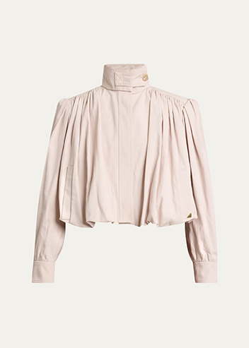 Chloé - Pleated Sleeve Gathered Shoulders Jacket