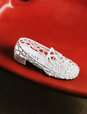 Prada - Modellerie Napa Leather Cutout Pumps