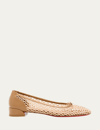 Christian Louboutin - Sweet Jane Net Red Sole Ballerina Flats