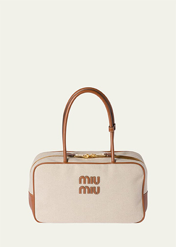 Miu Miu - Beau Canvas Shoulder Bag