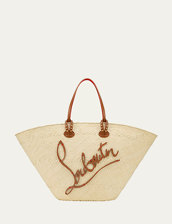 Christian Louboutin - Cabata Mini Basket Tote Bag in Raffia