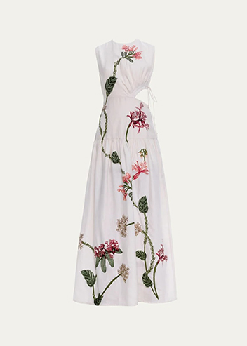 Agua by Agua Bendita - Otono Orquidea Cutout Midi Dress