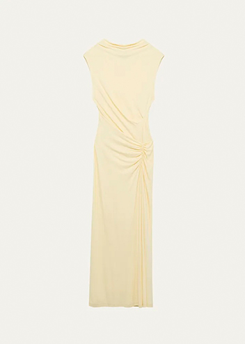 SIMKHAI - Acacia Sleeveless Ruched Midi Dress