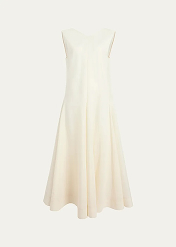 Khaite - Mellie Open-Back Sleeveless A-Line Maxi Dress