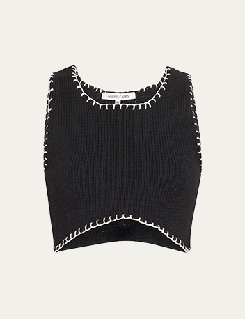 Aisling Camps - Blanket Stitch Crop Top
