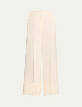 Valentino Garavani - Wide-Leg Cuffed Trousers