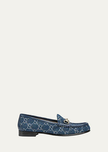 Gucci - 1953 Horsebit Monogram Loafers