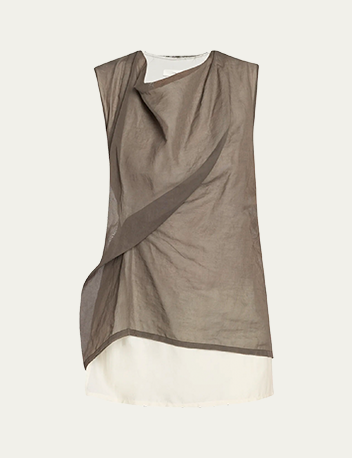 The Row - Inawa Draped Layered Sleeveless Top
