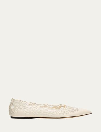 Gabriela Hearst - Ziva Leather Ballerina Flats
