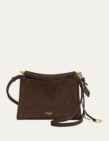 Alaïa - Le Click Small Shoulder Bag in Nubuck Leather