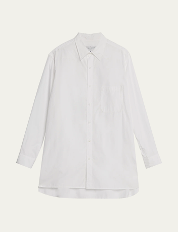 Yohji Yamamoto - Men's Solid Poplin Dress Shirt