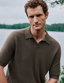 Model wears Iris von Armin cashmere sweater