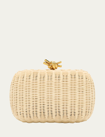 Bottega Veneta - Knot Chain Rattan Crossbody Bag