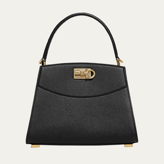 Ferragamo - The New Studio Small Box Leather Top-Handle Bag