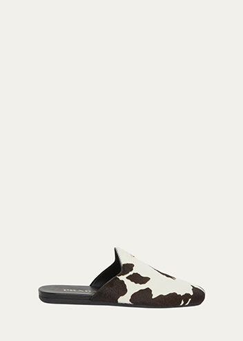 Prada - Pony Hair Flat Mules