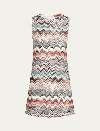 Missoni - Chevron Sleeveless Mini Dress