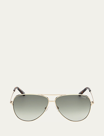 Pucci - Metal Aviator Sunglasses
