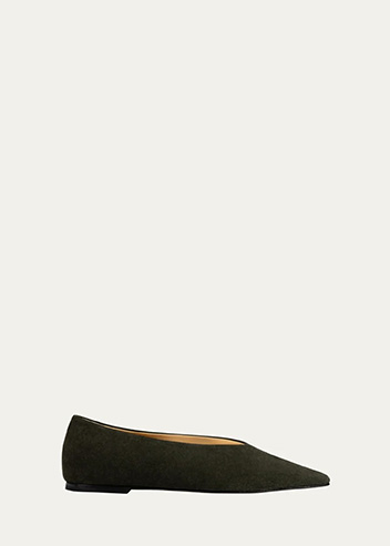 Dear Frances - Topo Suede Ballerina Flats