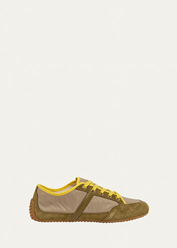 Givenchy - Men's Slim Nylon and Suede Low-Top Sneakers