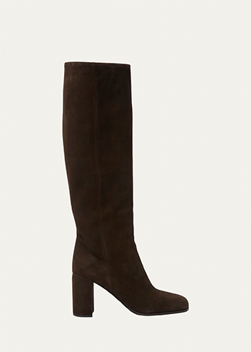 Prada - Suede Knee-High Boots