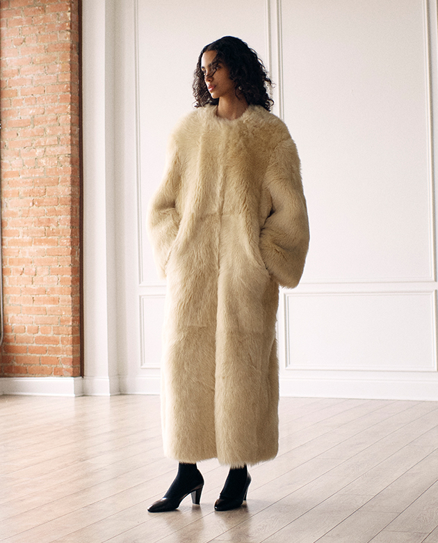 Model wears Loulou Studios