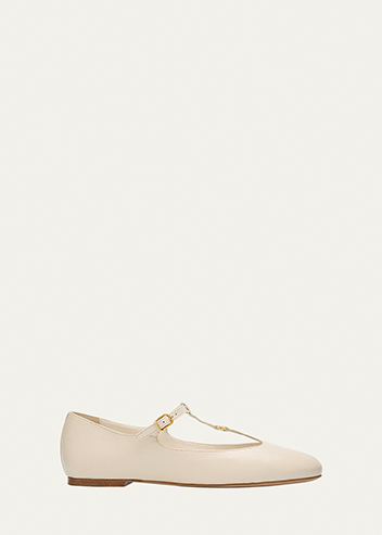 Chloé - Marcie Patent Mary Jane Ballerina Flats
