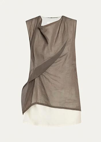 The Row - Inawa Draped Layered Sleeveless