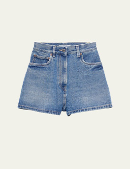 Prada - Jean Shorts in Light Blue Denim