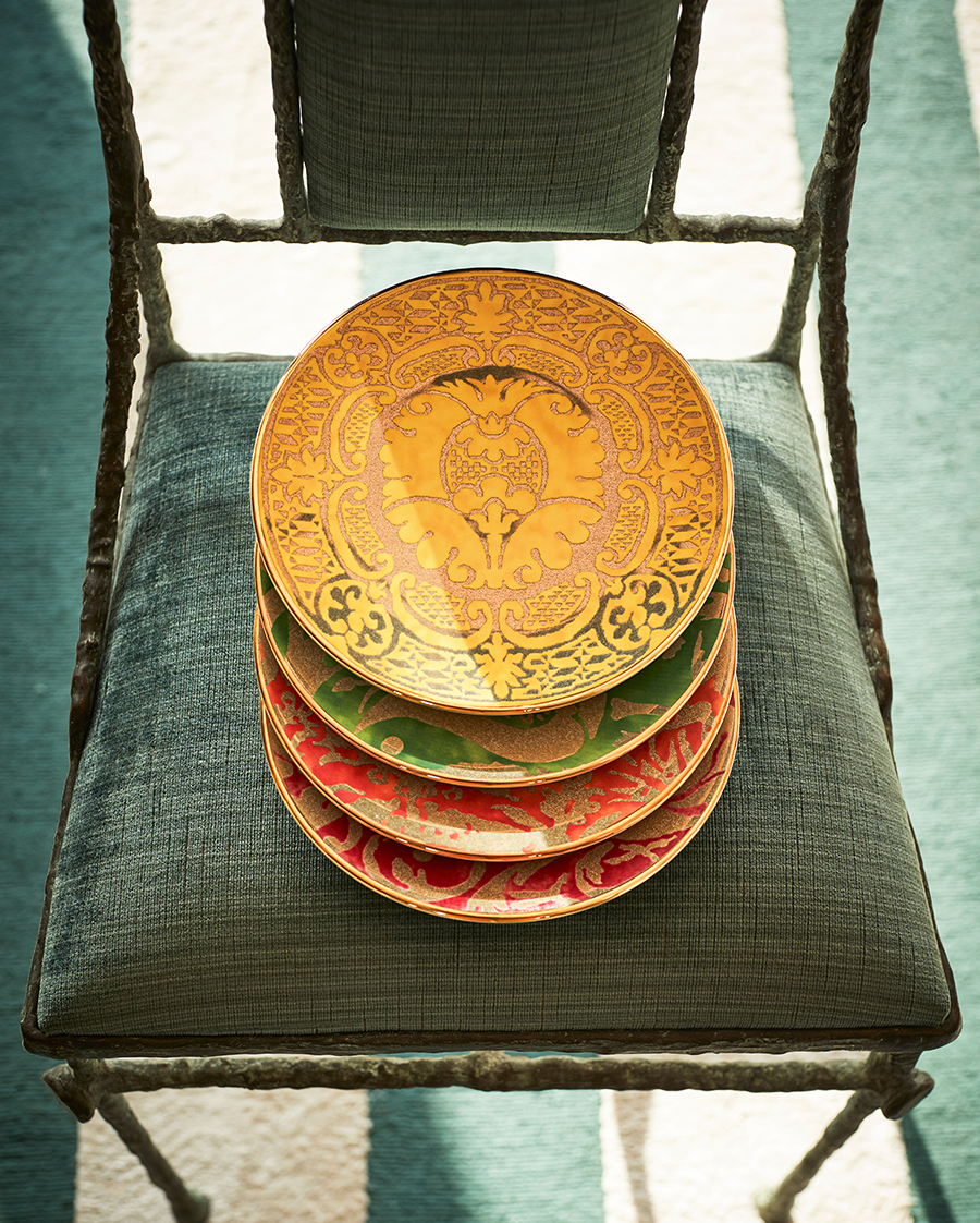 L'Objet Fortuny dessert plates