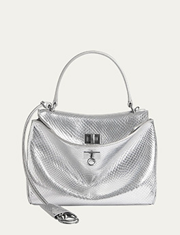 Balenciaga - Rodeo Mini Python-Embossed Leather Crossbody Bag