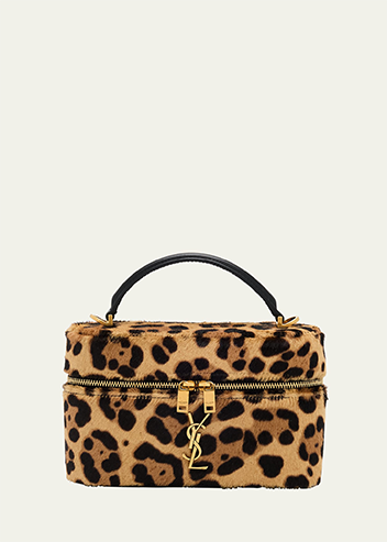 Saint Laurent - YSL Vanity Bag in Leopard-Print Calf Hair