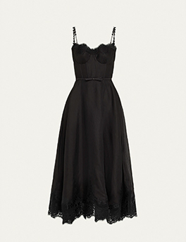 Zimmermann - Lace-Trim Corset Picnic Dress
