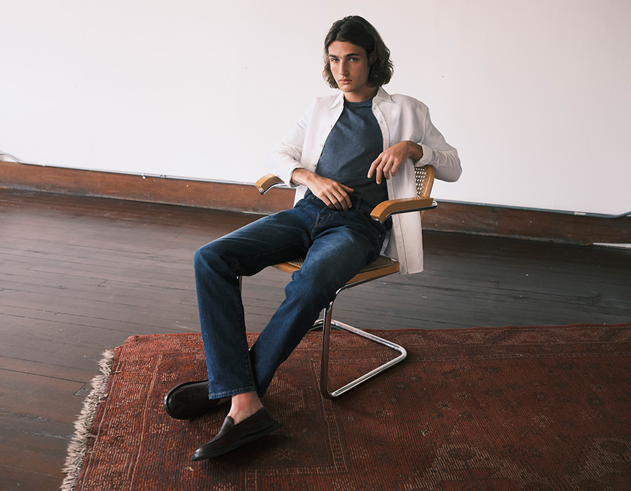 Model wears Jacob Cohen RTW