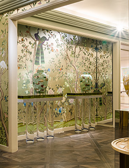 BG's 7th Floor exhibition of art by Todd Merrill Studio & de Gournay.