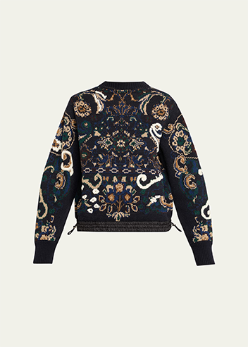 Sacai - Floral Jacquard Sweater