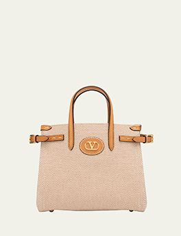 Valentino Garavani - Antibes Medium Canvas Shopping Tote Bag