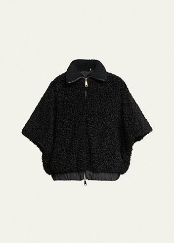 Moncler - Reversible Faux Fur Cape