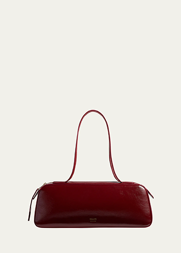 Khaite - Simona Crackle Patent Leather Shoulder Bag