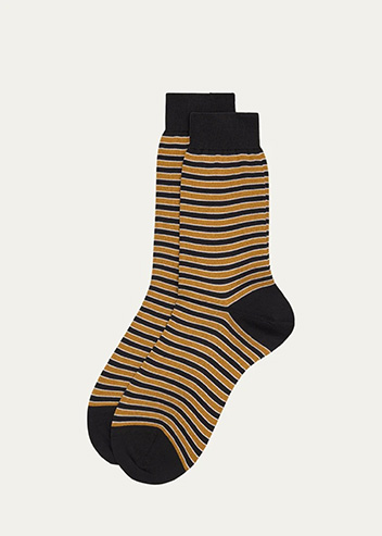 Maria La Rosa - Striped Mid-Calf Socks