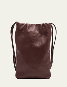 The Row - Bourse Phone Case in Silk Leather