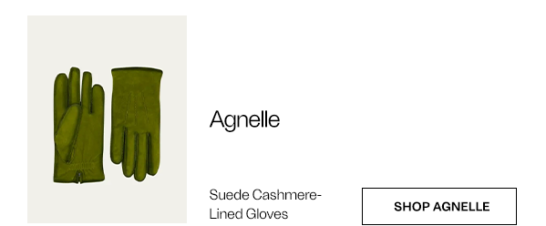 Agnelle - Suede Cashmere-Lined Gloves