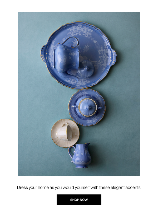 Dress your home as you would yourself with these elegant accents. - Shop Now