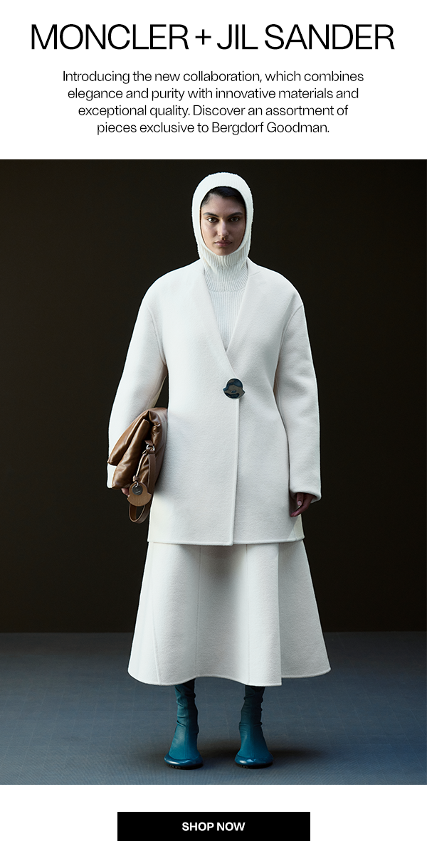 Moncler x Jil Sander - Introducing the new collaboration, which reenvisions outerwear with a crisp, considered touch and buoyant spirit. Discover an assortment of pieces exclusive to Bergdorf Goodman. - Shop Now