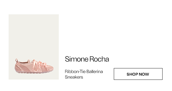Simone Rocha - Ribbon-Tie Ballerina Sneakers - Shop Now