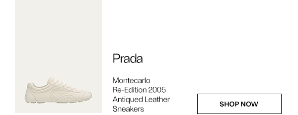 Prada - Montecarlo Re-Edition 2005 Antiqued Leather Sneakers - Shop Now