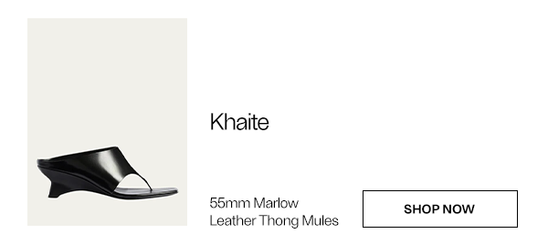 Khaite - 55mm Marlow Leather Thong Mules - Shop Now