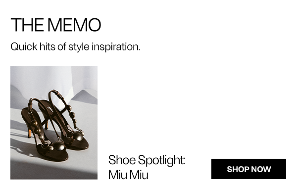 The Memo - Shoe Spotlight: Miu Miu - Shop Now