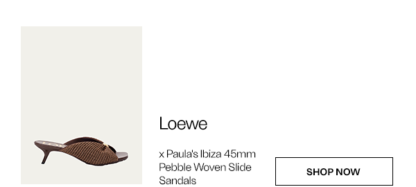Loewe - x Paula's Ibiza 45mm Pebble Woven Slide Sandals - Shop Now