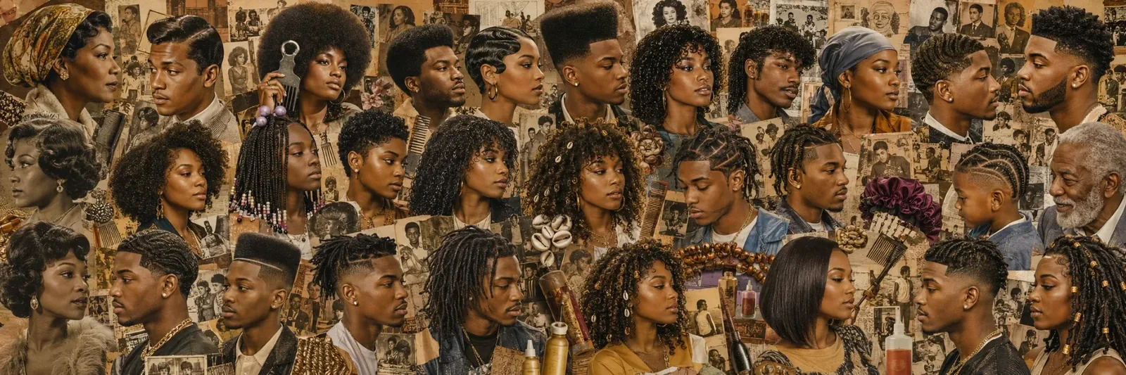 A celebration of Black hair history and culture across many styles and generations