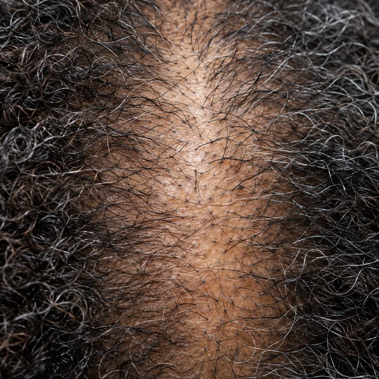 200x view of miniaturized hairs along the part